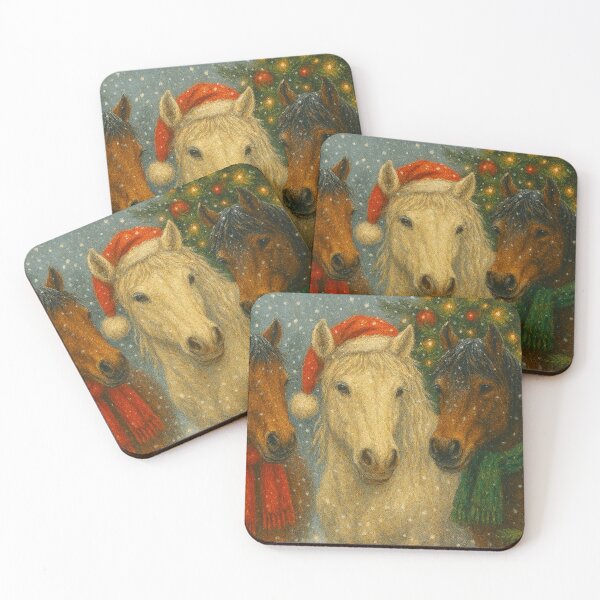 Item preview, Cavalos Natalinos na Neve designed and sold by Leonornature.