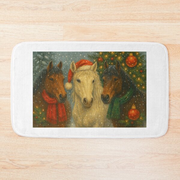 Item preview, Cavalos Natalinos na Neve designed and sold by Leonornature.
