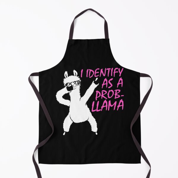 Item preview, I Identify As A Probllama Cool Llama Problem Quote designed and sold by shirt-o-mat.