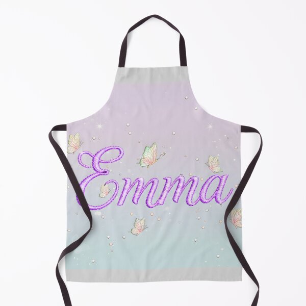 Item preview, Name Emma Embroidered Butterflies Purple Cursive Fairycore Ethereal designed and sold by JOSTH.