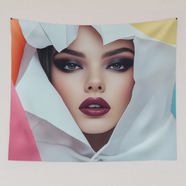 Item preview, Vibrant bold beauty portrait designed and sold by anytka.