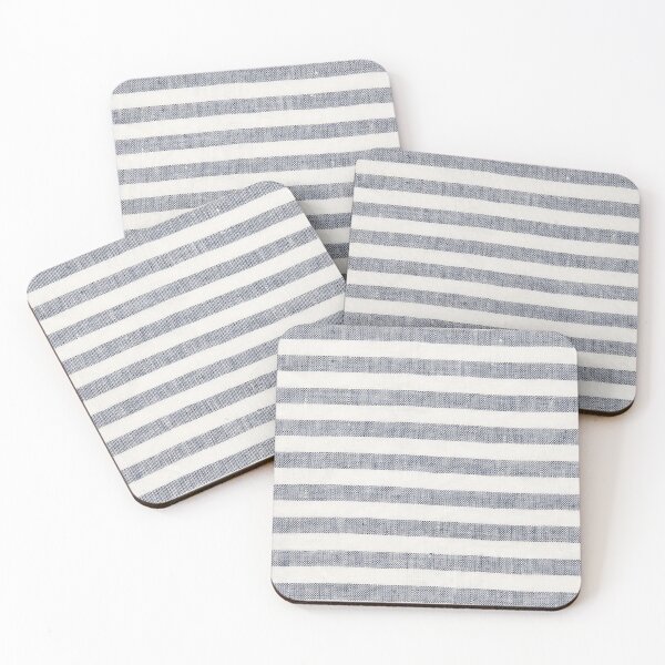 Item preview, Gray White Striped Denim Texture Pattern designed and sold by Ed & Harmony.