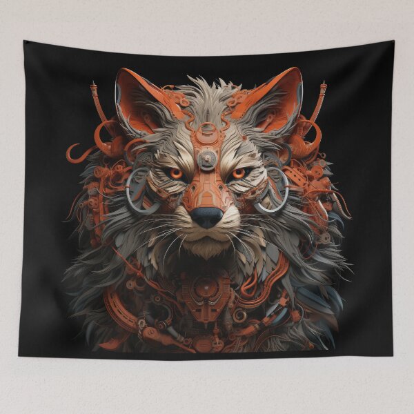 Item preview, Steampunk Cyber Fox Warrior designed and sold by Daagath.
