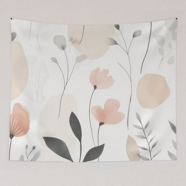 Item preview, Soft-colored floral design designed and sold by anytka.