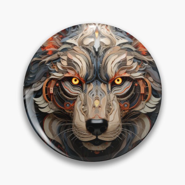 Item preview, Inferno Tech Wolf Head Design designed and sold by Daagath.