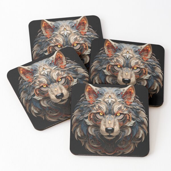 Item preview, Inferno Tech Wolf Head Design designed and sold by Daagath.