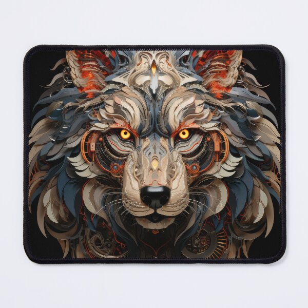 Item preview, Inferno Tech Wolf Head Design designed and sold by Daagath.