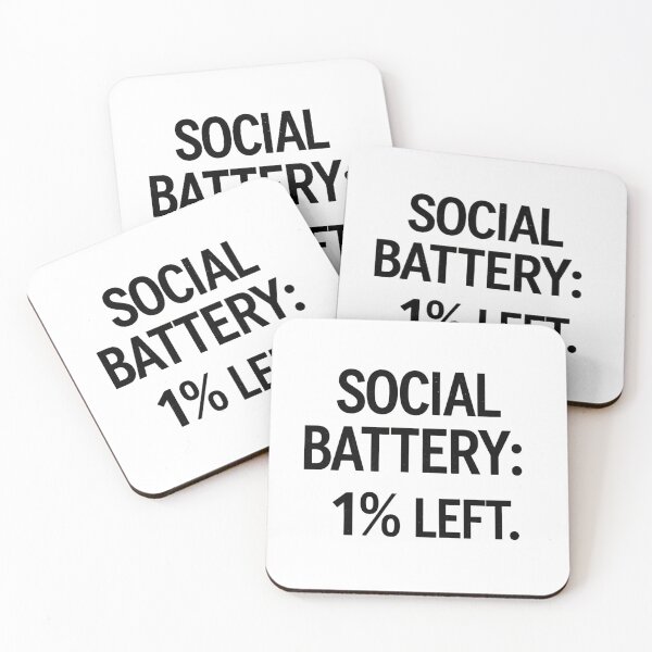 Item preview, Social Battery 1% left designed and sold by Arty Art.
