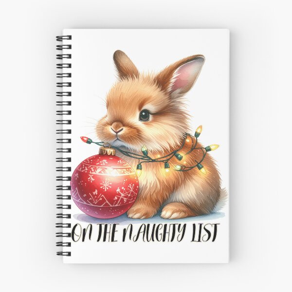 Item preview, Brown lionhead rabbit wrapped with Christmas lights, Christmas tree ornament, naughty list designed and sold by LiskoDesign.