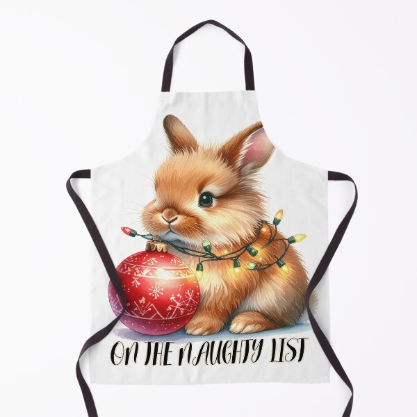Item preview, Brown lionhead rabbit wrapped with Christmas lights, Christmas tree ornament, naughty list designed and sold by LiskoDesign.