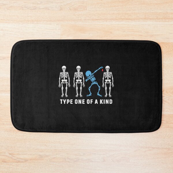 Item preview, Type One Of A Kind Type 1 Diabetes Awareness Skeleton T-Shirt designed and sold by ChockletBoy.