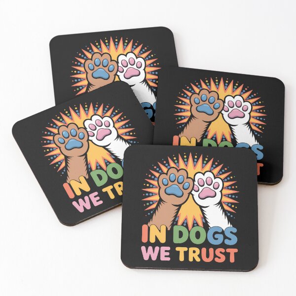 Item preview, In Dogs We Trust Pop Art Paws Gift designed and sold by BlizzStyle.
