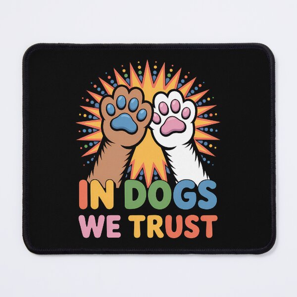 Item preview, In Dogs We Trust Pop Art Paws Gift designed and sold by BlizzStyle.