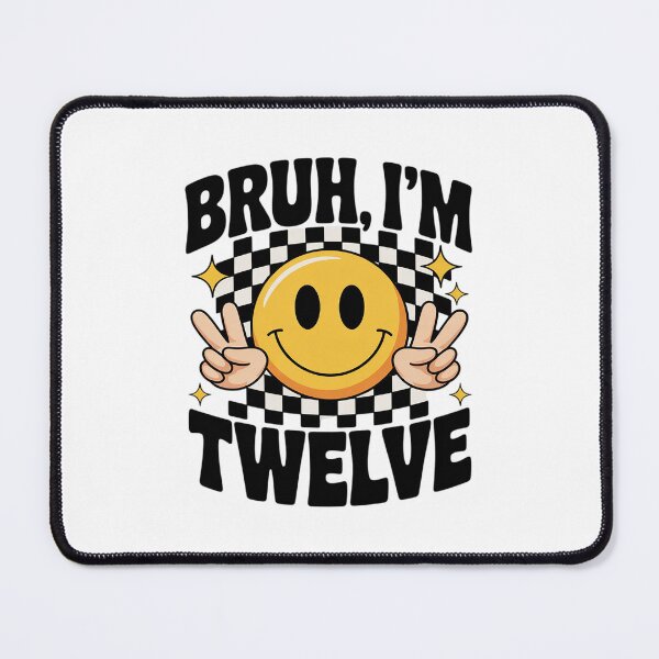Item preview, Bruh I'm 12 Twelve 12th Birthday Boy smile 12 Years Birthday designed and sold by BeetleMalon.