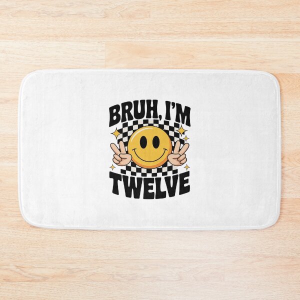 Item preview, Bruh I'm 12 Twelve 12th Birthday Boy smile 12 Years Birthday  designed and sold by BeetleMalon.