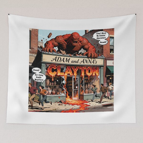 Item preview, Clayton The Clay Monster Print designed and sold by Lichentroupe63.
