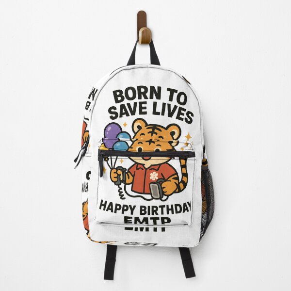 Item preview, Born to Save Lives EMT Tiger – Cute Happy Birthday Paramedic Design designed and sold by ClinicalHubs.