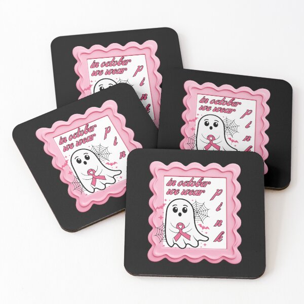 Item preview, In October We Wear Pink Nurse Ghost Halloween designed and sold by MENart Design.