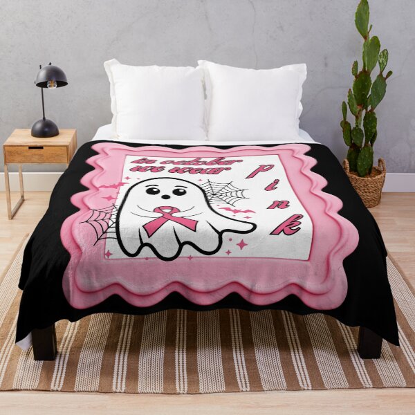 Item preview, In October We Wear Pink Nurse Ghost Halloween designed and sold by MENart Design.