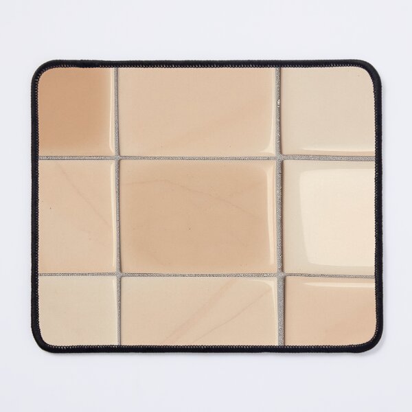 Item preview, Soft Neutral Beige Square Ceramic Tiles Texture - Minimalist Aesthetic Home Decor designed and sold by SurfaceCraft Studio.