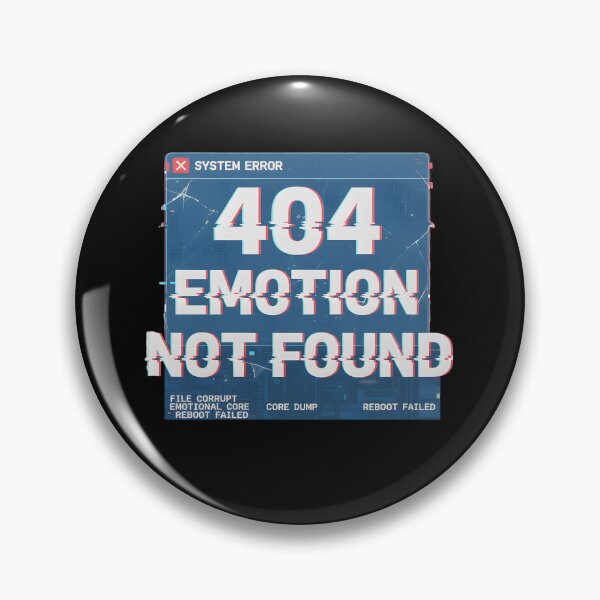 Item preview, 404 Emotion Not Found – Funny Tech Humor T-Shirt designed and sold by MofazStyle.