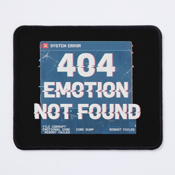 Item preview, 404 Emotion Not Found – Funny Tech Humor T-Shirt designed and sold by MofazStyle.