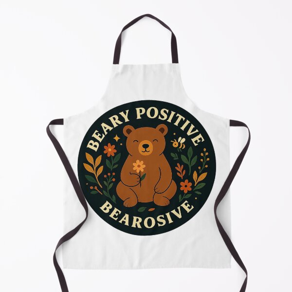 Item preview, Beary Positive Bear – Wholesome Motivational Animal Art for Positivity & Self-Love designed and sold by GREEN6437.