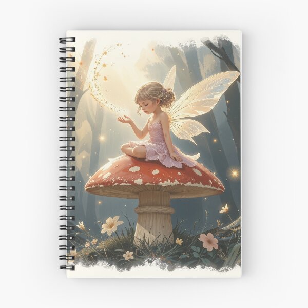Item preview, Forest Fairy on a Mushroom. Enchanted Woodland Magic designed and sold by DiceWay.