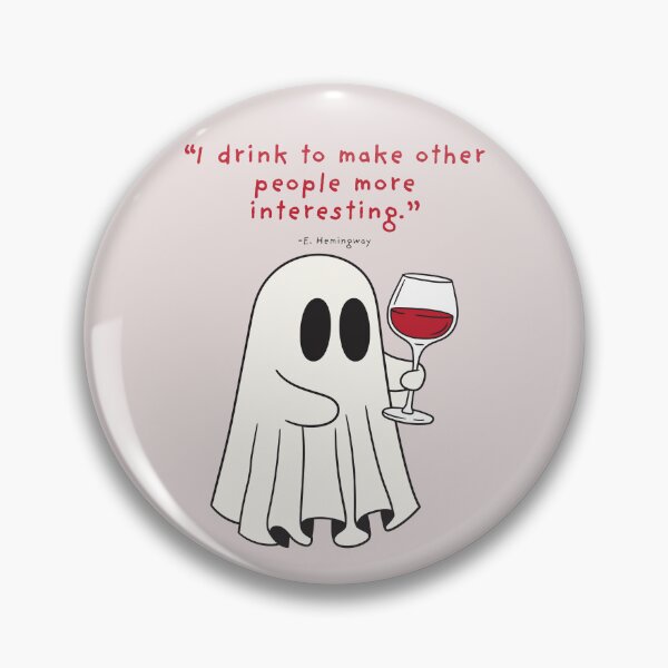 Item preview, E.Hemingway Wine Ghost designed and sold by otyliadesign.