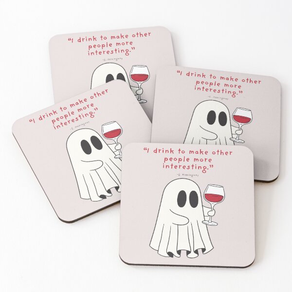Item preview, E.Hemingway Wine Ghost designed and sold by otyliadesign.