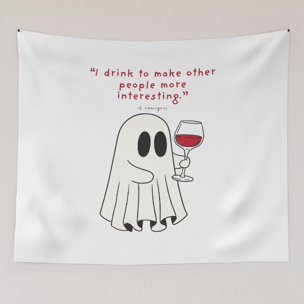 Item preview, E.Hemingway Wine Ghost designed and sold by otyliadesign.