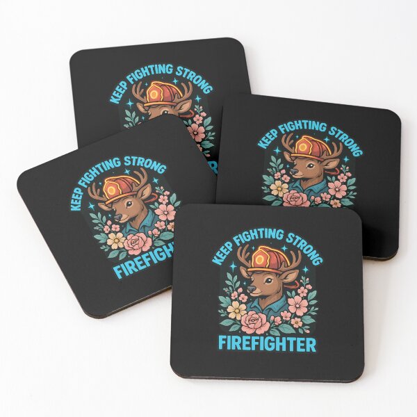 Item preview, Keep Fighting Strong Firefighter Deer – Motivational Firefighter Art designed and sold by ClinicalHubs.