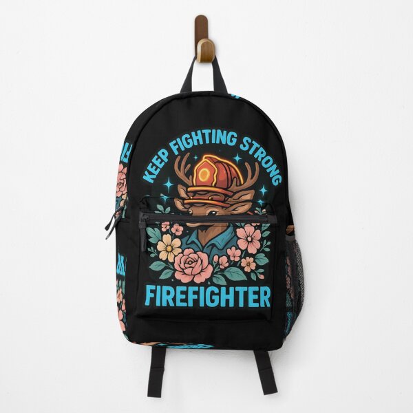 Item preview, Keep Fighting Strong Firefighter Deer – Motivational Firefighter Art designed and sold by ClinicalHubs.