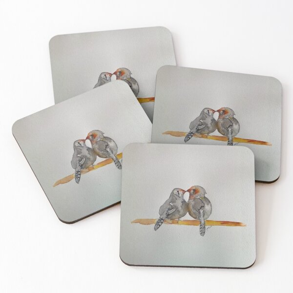 Item preview, Zebra Finch Couple designed and sold by jedijudes.