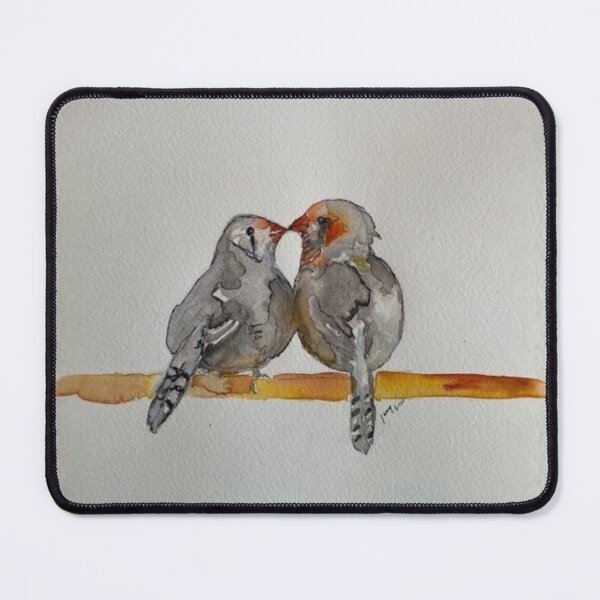 Item preview, Zebra Finch Couple designed and sold by jedijudes.