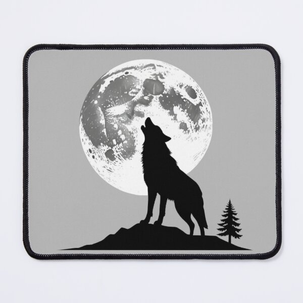 Item preview, Howling Wolf Under the Moon designed and sold by All About DigiCraft by Fedelina.