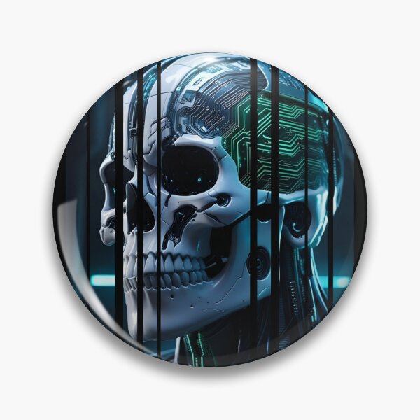 Item preview, Cybernetic skull with data streams 8 designed and sold by Neon G.