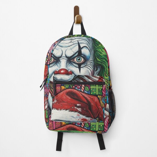 Item preview, Clowning Around Christmas – Creepy Ugly Sweater Horror Art designed and sold by Art's Diner.