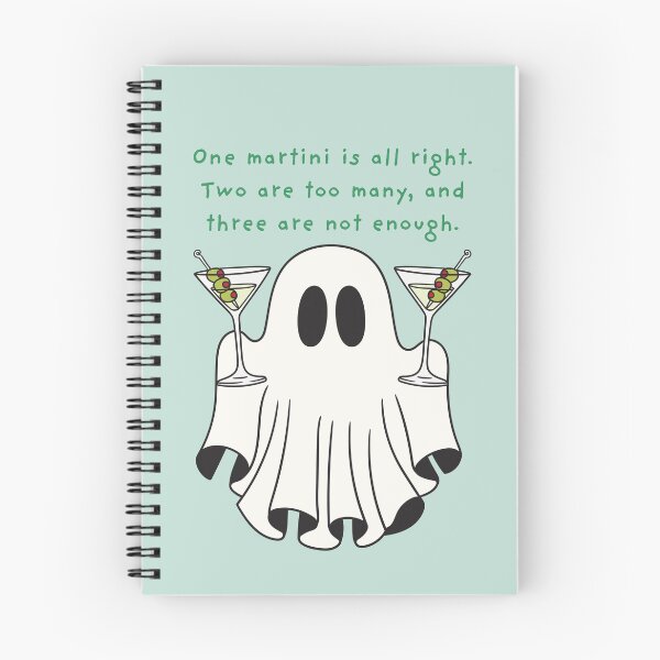 Item preview, Martini Lovers Ghost Halloween designed and sold by otyliadesign.