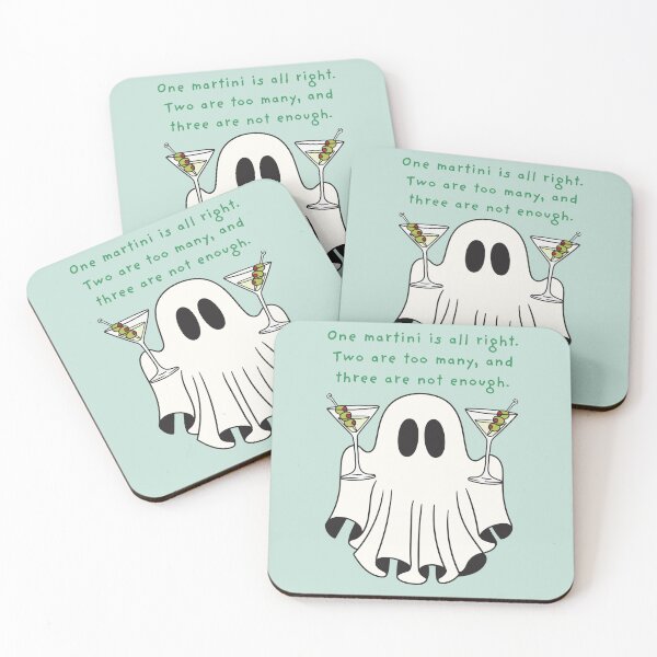 Item preview, Martini Lovers Ghost Halloween designed and sold by otyliadesign.