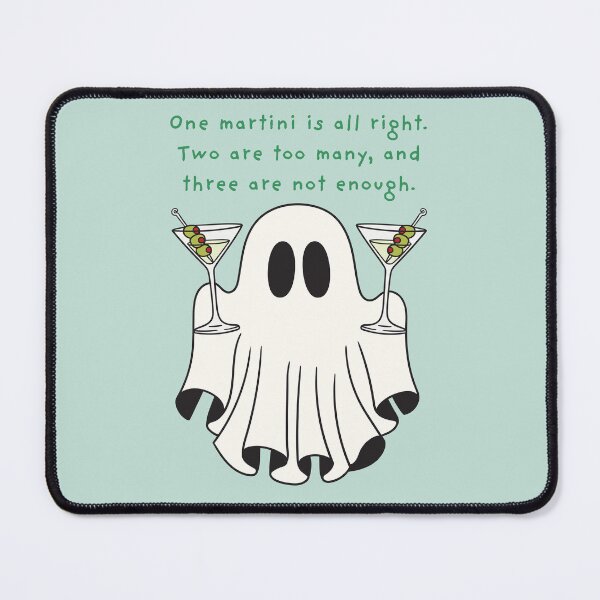 Item preview, Martini Lovers Ghost Halloween designed and sold by otyliadesign.
