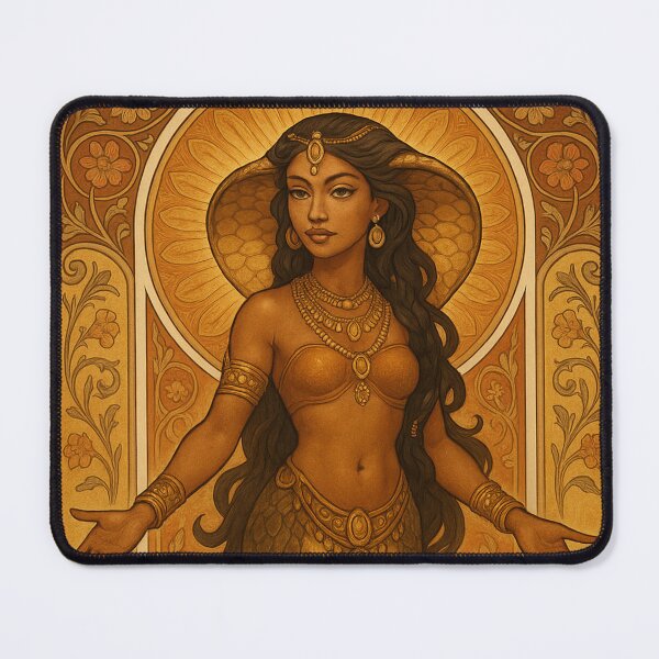 Item preview, Cobra Queen – Art Nouveau Snake Woman designed and sold by Candie_Loudenfrau_Art.