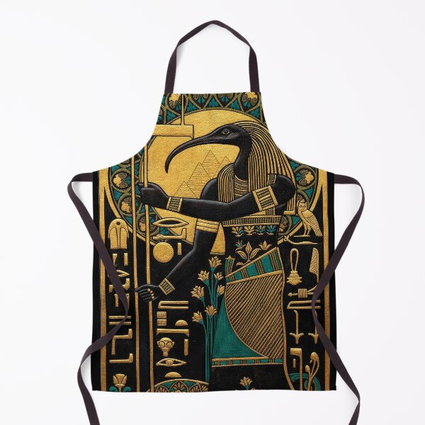 Item preview, Ibis Thoth God Profile Bust | Egyptian Revival Art Deco Nouveau | Luxury Gallery Art Print designed and sold by Vintage Poster Gallery.