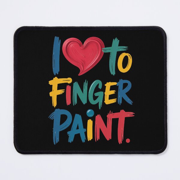 Item preview, I Love To Finger Paint Rainbow Colors designed and sold by MooonTees.