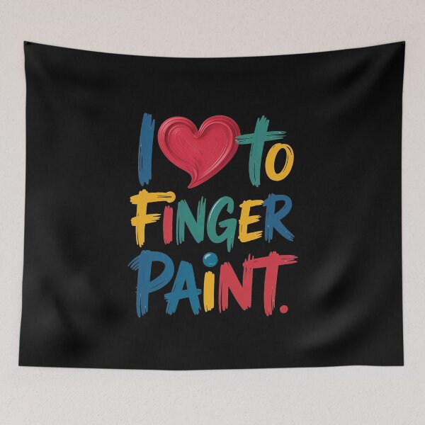 Item preview, I Love To Finger Paint Rainbow Colors designed and sold by MooonTees.