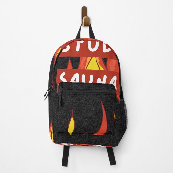 Item preview, Study Hard, Sauna Harder (black-square) designed and sold by sherbsss.