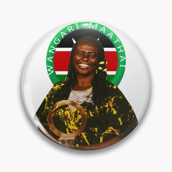 Item preview, Wangari Maathai - Pan-African Environmental activist | Kenyan Art designed and sold by Youngkev-arts.