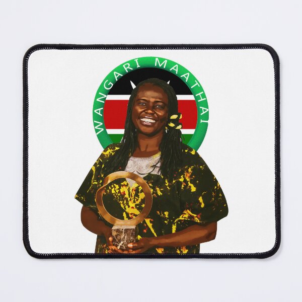 Item preview, Wangari Maathai - Pan-African Environmental activist | Kenyan Art designed and sold by Youngkev-arts.
