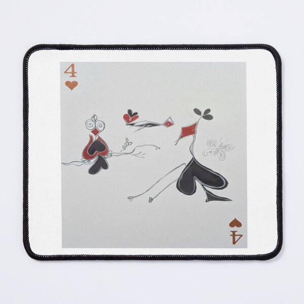 Item preview, Whimsical Encounter – The Four of Hearts designed and sold by Ateliê dos Naipes .