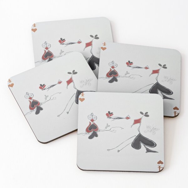 Item preview, Whimsical Encounter – The Four of Hearts designed and sold by Ateliê dos Naipes .